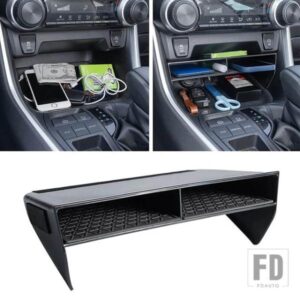トヨタ RAV4 2019-23 XA50 車用多機能収納ボックスオーガナイザーセンターコンソールホルダートレイアクセサリー