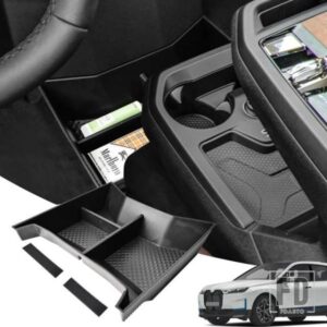 BMW IX I20 2022 2023 2024 2025用 車用フロアセンターコンソールオーガナイザー 下層階センターコンソールトレイ収納ボックスアクセサリー