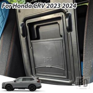 HONDA CRV 2023 2024用 センターコンソール隠しボックス 車用収納アームレストボックストレイ セカンダリー車内ボックストレイ ABSアクセサリー