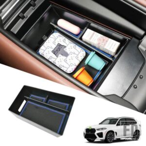 2023 2024 2025 BMW X5 G05/X6 G06/X7 G07 センターコンソールオーガナイザートレイアームレストボックスストレージセカンダリカーインテリアアクセサリー