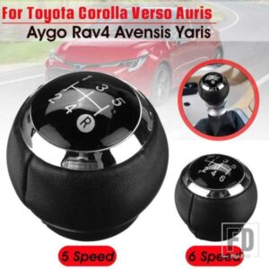 5速 6速 カーギアシフトノブ レバー シフター スティック ハンドボール トヨタ カローラ RAV4 アベンシス ヤリス ヴェルソ オーリス アイゴ用