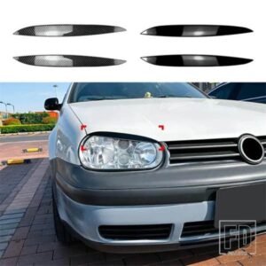 フォルクスワーゲン VW ゴルフ 4 MK4 まぶた フロントヘッドライト アイブロウ アイリッドカバー トリム ステッカー ベントディフューザー 装飾