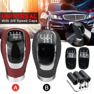 汎用 5/6 スピード PUレザー ギアシフトノブ マニュアル車用ギアスティックシフトノブ ギアスティックシフトノブ