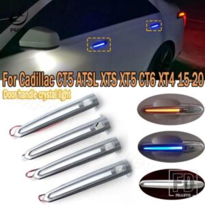 PMFC LED装飾ライトドアハンドルクリスタルライトボウルハンドルハイマッチキャデラックCT5 ATSL XTS XT5 CT6 XT4 2015-2020用