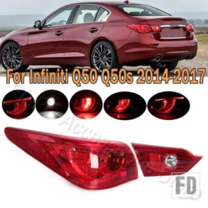 リアテールライト ブレーキランプ ウィンカーライト テールランプアセンブリ インフィニティ Q50 Q50S 2014-16 265504HB0B 265504HB0A