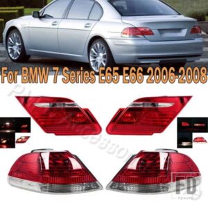 車用テールライトアセンブリ ブレーキライト ウィンカー リバースフォグランプ BMW 7シリーズ E65 E66 2006-2008 63216937516 63216938517
