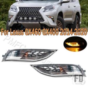 フロントバンパーフォグランプフォグライトカーアクセサリーレクサスGX460 / 400 2014-20フォグライトシグナルランプ