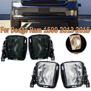 PMFC ダッジ ラム 1500 2013-18 車用 フロントバンパー フォグランプ フォグランプ フォグランプ アセンブリ 68104820AB 68104820AC