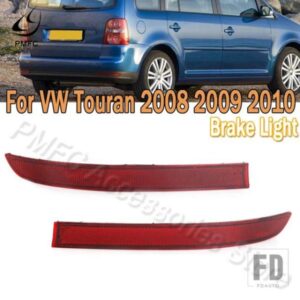 PMFC 車用 リアバンパー リフレクター ブレーキランプ 偽装ライト 装飾ライト VW TOURAN 2008 2009 2010 1T0945105A 1T0945106A