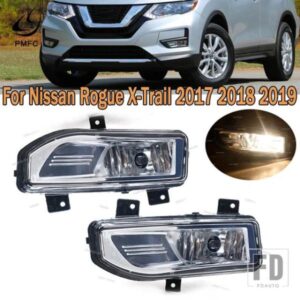 日産ローグ X-TRAIL X TRAIL T32 2017 2018 2019用フロントバンパーフォグランプフォグランプフォグランプカバーグリルベゼルブラケットハーネス