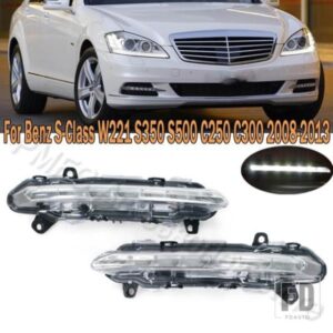 PMFC DRL フォグランプ LED デイタイムランニングライト メルセデスベンツ Sクラス W221 S350 S500 C250 C300 2008-2013 2218201756 2218201856