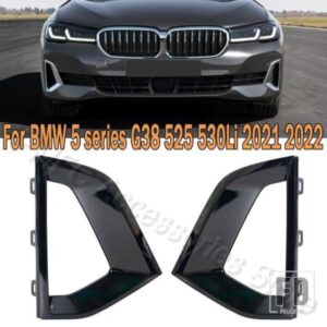 車用フロントバンパーフォグライトトリムフレームカバーグリルベント装飾カバー BMW 5シリーズ G38 525 530LI 2021 2022 51119463479