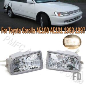 PMFC フォグランプ フロントバンパー フォグランプ フォグランプアセンブリ カースタイリング トヨタ カローラ AE100 AE101 1993 1994 1995-1997