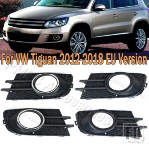 フロントバンパーフォグランプギルフォグライトフレームカバー フォルクスワーゲン VW ティグアン 2012 2013 2014-2018 EUバージョン 5N0853666 5N0853665