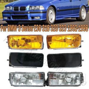 PMFC 車用フロントバンパー フォグライトアセンブリ フォグランプ カーアクセサリー BMW 3シリーズ E36 318 320 323 325 328I 1992-1998 63178357390
