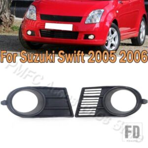 フロントバンパー フォグランプ グリル グリル フォグライト ブラック カバーフレーム スズキ スイフト 2005 2006用 車グリル カーアクセサリー