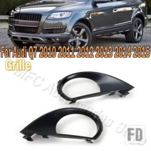 PMFC 車用フロントバンパー フォグランプ フォグライト アンダーグリルカバー 穴付き AUDI Q7 2010-15 用 カースタイリング