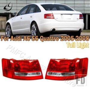 PMFC テールライト AUDI A6 S6 QUATTRO 2005 2006 2007 2008 バルブなし ブレーキライト カーライトアセンブリ 4F5945096M 4F5945095M