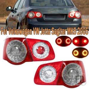 車用LEDテールランプアセンブリ リアストップブレーキライト ウィンカーランプ フォルクスワーゲン VW ジェッタ 5 サギタ MK5 センダン 2005 2006-2010用