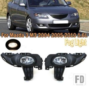 マツダ 3 M3 BK 1.6L 2003-10 BS1C-51-690用 フロントバンパーフォグランプ バルブ付きフォグランプアセンブリ