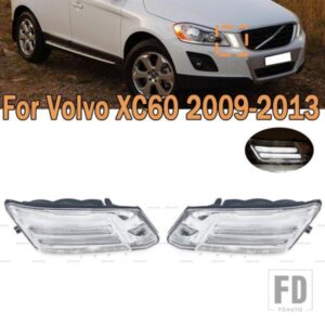 デイライト パーキングライト フロントウィンカーインジケーターランプ サイド DRL ボルボ XC60 2009-13 31290873 31290874