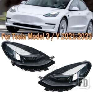 テスラ モデル3 モデルY 2021-23 151495200C 151495300C用 ヘッドライトアセンブリ フロントバンパー ヘッドランプ ヘッドランプ フォグランプ