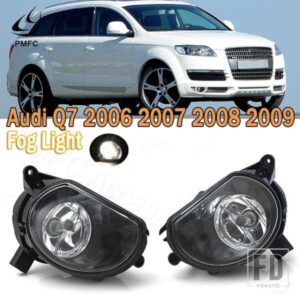 PMFC フォグランプ フロントフォグランプ ハロゲン電球付き 車用ライト カースタイリング AUDI Q7 2006-09 8P0941699A 8P0941700A