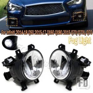 PMFC インフィニティ 2014-208 Q50 2015-2017 QX60 QX80 2015 Q70/Q70L/Q70 LED フォグライト ヘッドライトアセンブリ 261504GA0A 261554GA0A