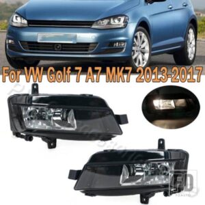 PMFC フロントバンパー フォグランプ フォグランプ ハロゲンバルブ付き VW ゴルフ 7 A7 MK7 2013-17 5GG941661 5GG941662