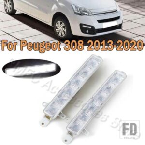 車用フォグランプ LED DRL ヘッドライト 9802795580 プジョー 308 2013-2020 シトロエン C-ELYSEE BERLINGO B9 C1 C3 MK2 9677409380