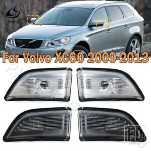 PMFC 車用バックミラー ウィンカーライト インジケーターランプ レンズ ボルボ XC60 2009-13 31217288 31217289