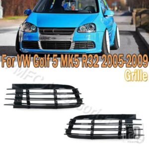 車用フロントバンパー フォグランプ グリル フォグランプ カバーフレーム VW ゴルフ 5 MK5 R32 2005-09 カーアクセサリー ボディパーツ