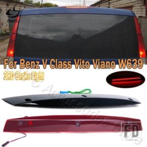 PMFC リアサードブレーキライト ストップランプ ブラック/レッド 車高マウント 3RD メルセデスベンツ ヴィト ビアノ W639 2003年以降 A6398200056
