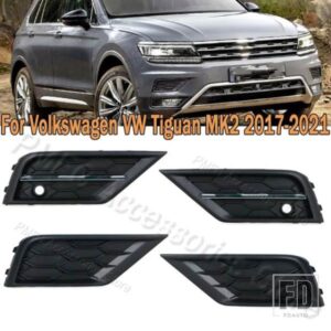 車用フォグランプシェルグリル フォグランプカバー フォグランプグリル フォルクスワーゲン VW ティグアン MK2 2017 2018 2019-2021 5NG853666C 5NG853665C