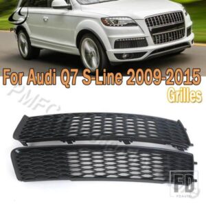 フロントバンパー フォグランプグリル レーシンググリル グリルメッシュカバートリムベント AUDI Q7 S-LINE 2009-12-2015 4L0807697B