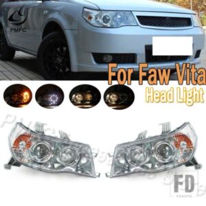 PMFC 車用フロントヘッドランプ ウィンカーライト フォグランプ LED 付き LED なし FAW VITA 車用フロントバンパーヘッドライトバルブ