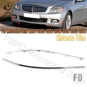 PMFC 2048850821 2048850721 フロントバンパー クロームトリムモールディング メルセデスベンツ W204 C300 C350 2008-11 カースタイリング