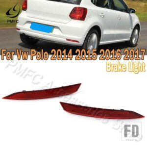 PMFC 車用リフレクター ブレーキライト リアバンパー ハザード灯 テールライト VW POLO 2014-16 6RD945105B 6RD945106B