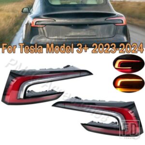 テスラ モデル3+ 2023-2024用 テールライトアセンブリ ブレーキランプ ウィンカーライト リバースライト 1691500-00-F 1691498-00-F