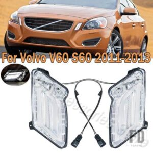 フロントバンパー DRL デイタイムランニングライト ウィンカーインジケーターライトランプ ボルボ V60 S60 2011 2012 2013 31278558 31278557