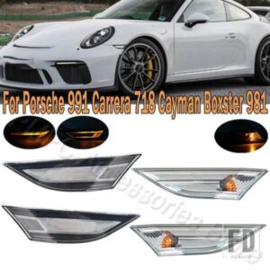 ポルシェ 991 カレラ GTS GT3 981 ボクスター ケイマン 718 99163125605 99163125505 用フロントバンパー コーナーライト ウィンカーライト