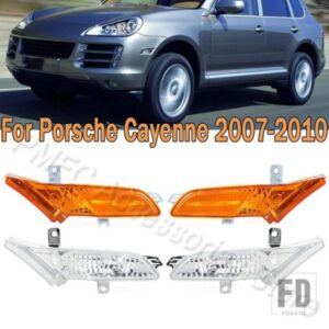 PMFC 車用 フロントウィンカーライト サイドマーカーインジケーターライト シグナルランプ ポルシェ カイエン 2007-2010 95563103501 95563103601