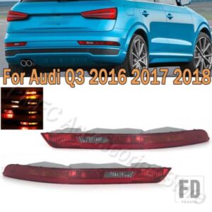 PMFC 車用 リアバンパー ブレーキライト ハザード灯 リバースフォグランプ テールライト 電球付き AUDI Q3 2016 2017 2018 8UD945095B 8U0945096B
