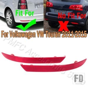 リアバンパーブレーキライトリフレクターランプフォグランプハザード灯装飾ライトフォルクスワーゲンVWトゥーラン2011-15用