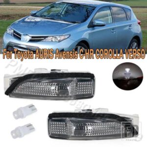 トヨタ オーリス C-HR カローラ アベンシス ヴェルソ 中東モデル 81741-02040 用 バックミラー ウィンカーライト サイドミラーランプ