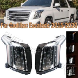 車用LEDヘッドライトアセンブリ DRL ウィンカーライト ヘッドランプ キャデラック エスカレード 2015-20 84216044 84580183