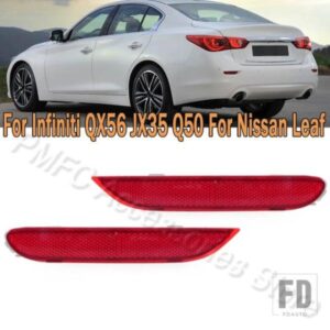インフィニティ Q50 QX5産 リーフ パスファインダー用 車用リアバンパーリフレクターブレーキライト レッドレンズ バルブ無 26560JJ90A 26565JJ90A