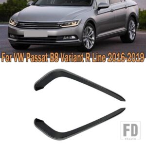 フォグフロントライトフレームカバートリムレーシングステッカーグリルカーアクセサリーフォルクスワーゲンVWパサートB8バリアント2016 2017 2018-2020用