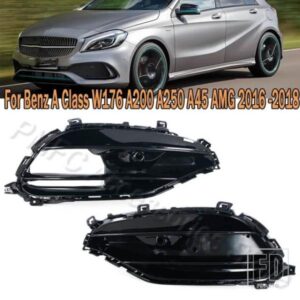 メルセデスベンツ Aクラス W176 A200 A250 A45 AMG 2016 2017 2018用 フロントリップスポイラー スプリッター サイドカナード トリム フォグランプカバー