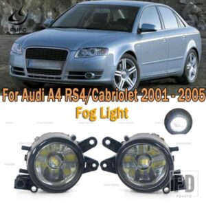 PMFC フォグランプ 車用 LED ライト 新型フロント LED フォグランプ アセンブリ AUDI A4 RS4/CABRIOLET 2001-05 8E0941699B
